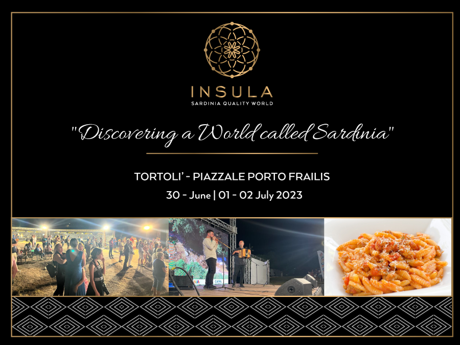 Event - " Discovering a World called Sardinia" - Porto Frailis Square - Tortolì - 30 June - 01, 02 July 2023