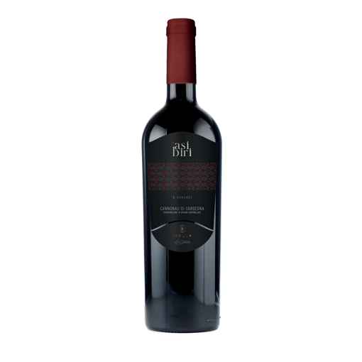 Picture of A SI BIRI CANNONAU DOC red wine - INSULA - CL 70
