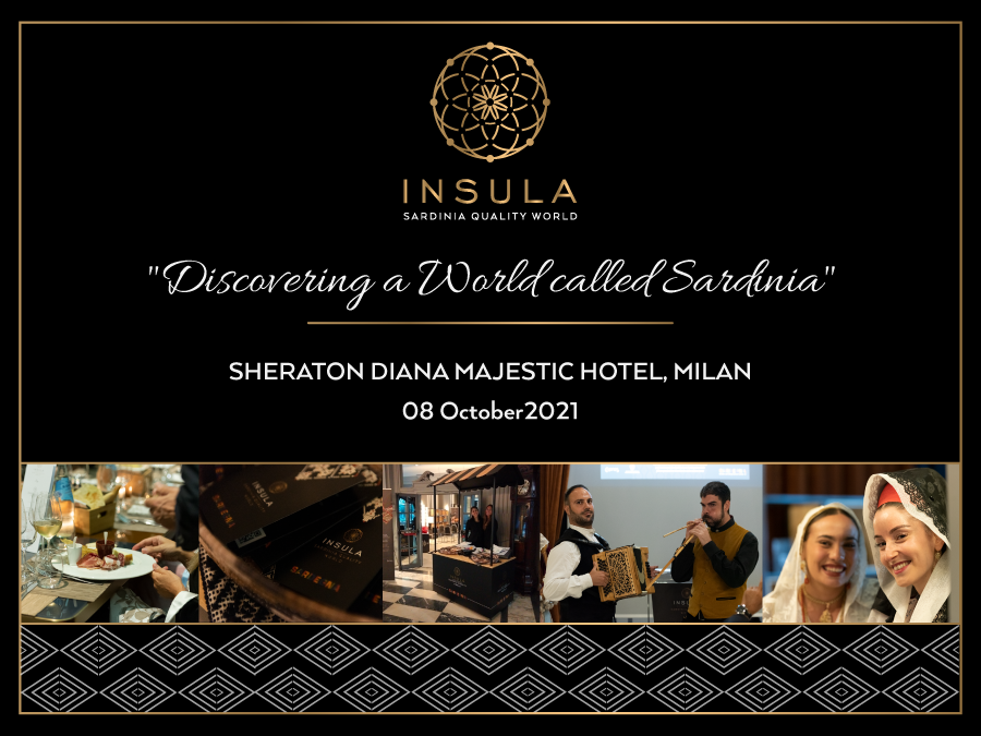 "Discovering a World called Sardinia" Insula event at Sheraton Diana Majestic Hotel di Milano - 08 October 2021