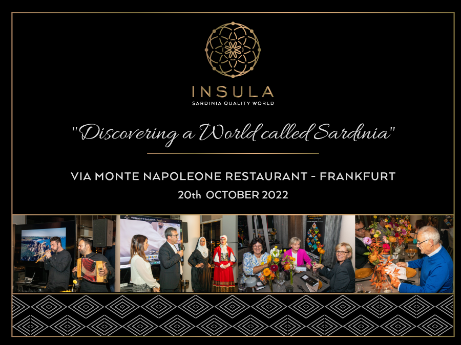 Event "Discovering a World called Sardinia" Via Monte Napoleone Restaurant - Frankfurt - 20 October 2022