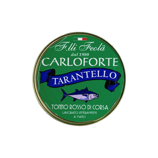 Immagine di TARANTELLO DI TONNO ROSSO - LATTA 160 gr - CARLOFORTE  F.LLI FEOLA